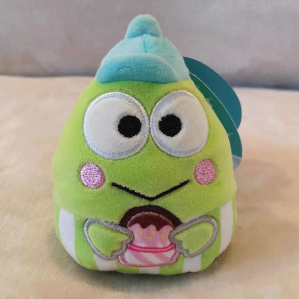 Squishmallow clip Keroppi, Hello Kitty and Friends
